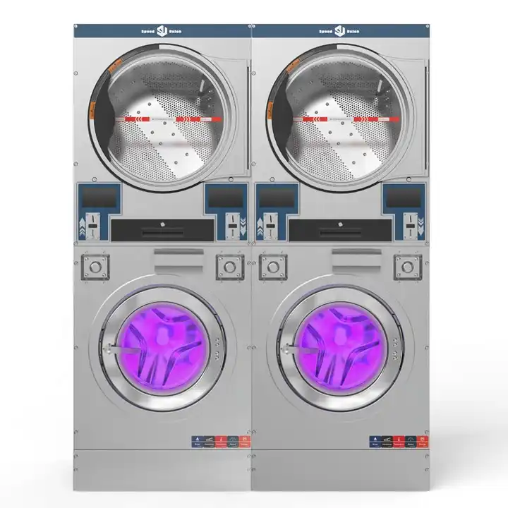 Machine à laver et à secher double libre service